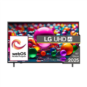 LG UHD AI UA75, 50'', 4K UHD, LED LCD, черный - Телевизор 50UA75003LA.AEU