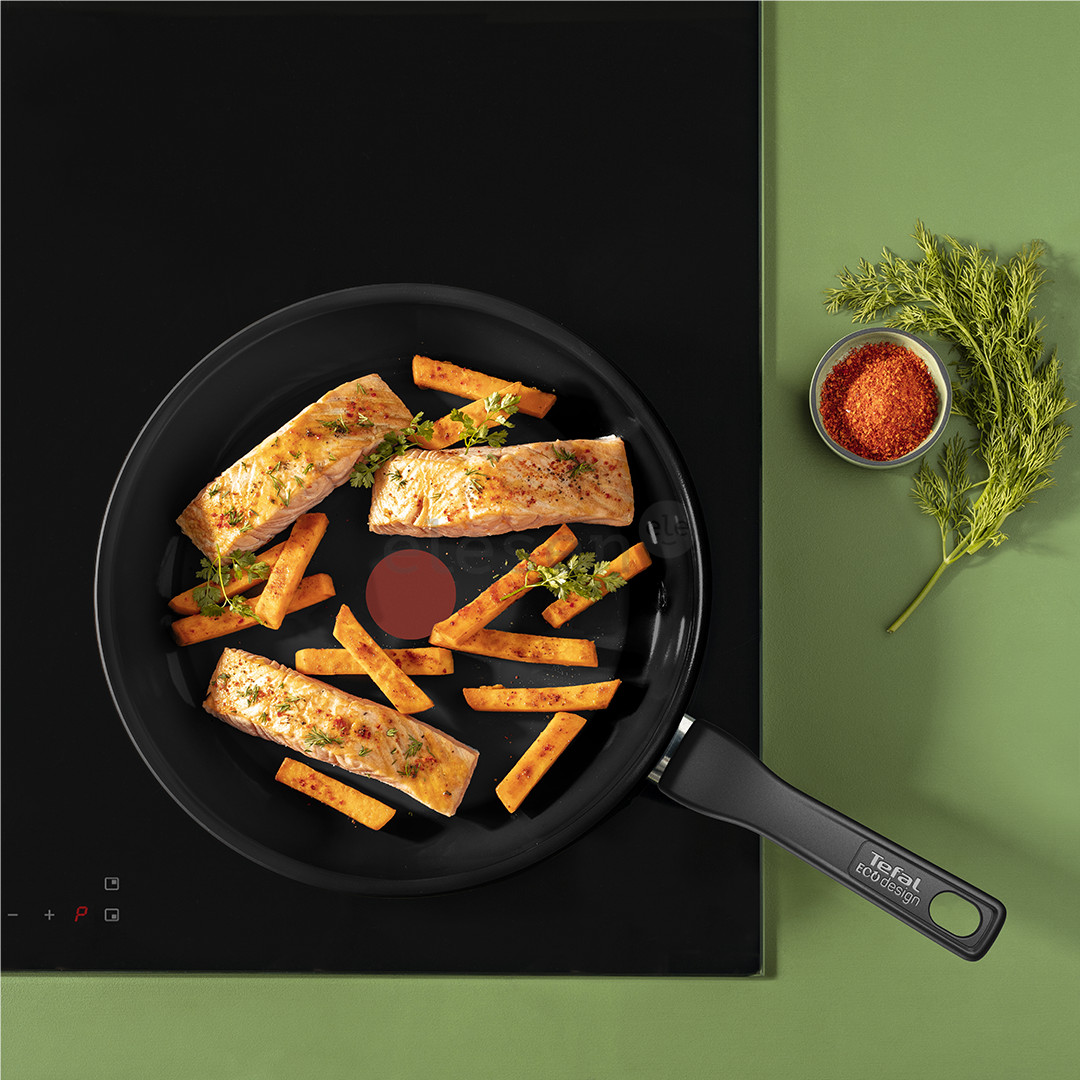 Tefal Renew, 24 см, черный - Сковорода