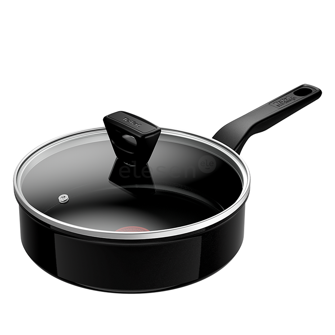 Tefal Renew, 24 cm, juoda - Keptuvė-troškintuvas