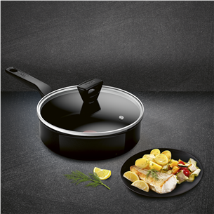 Tefal Renew, 24 cm, juoda - Keptuvė-troškintuvas
