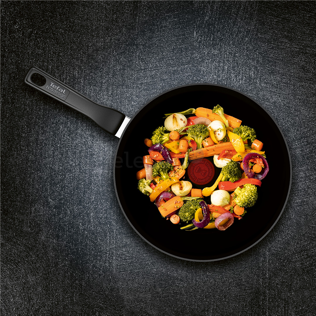Tefal Renew, 28 см, черный - Сковорода для вока