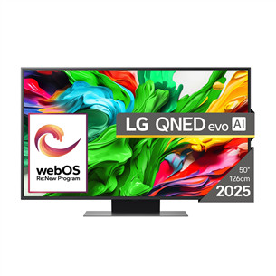 LG QNED86 evo AI, 50'', 4K UHD, QNED, Mini LED, черный - Телевизор 50QNED86A3C.AEU