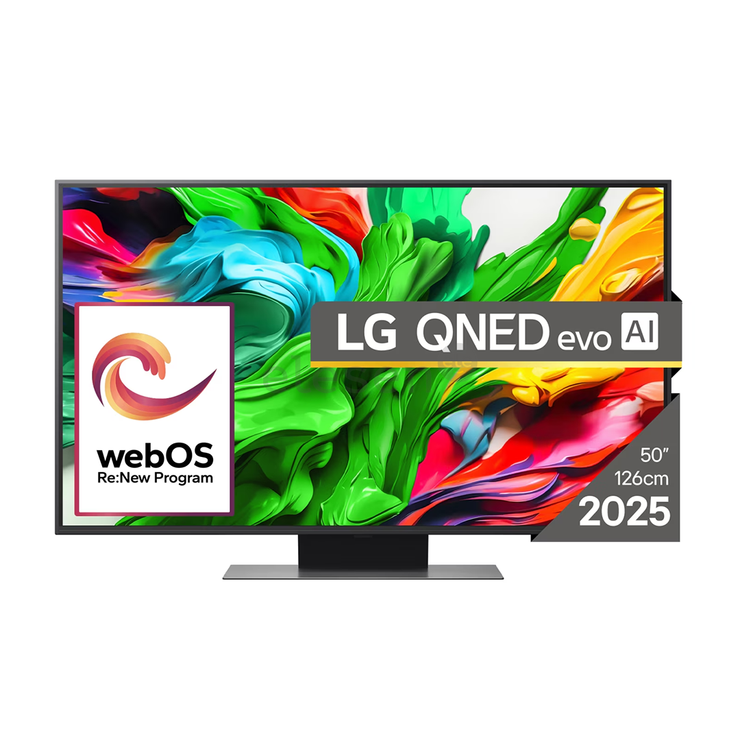LG QNED86 evo AI, 50'', 4K UHD, QNED, Mini LED, juodas - Televizorius