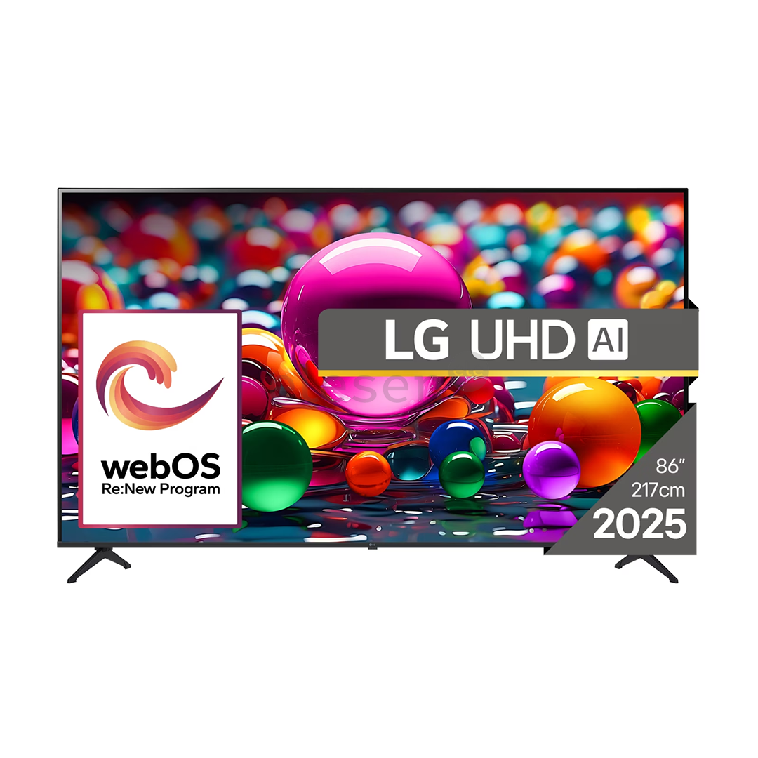 LG UHD AI UA75, 86'', 4K UHD, LED LCD, черный - Телевизор