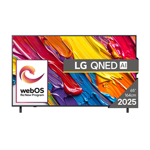 LG QNED82 AI, 65'', 4K UHD, QNED, черный - Телевизор 65QNED82A3B.AEU