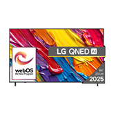 LG QNED82 AI, 86'', 4K UHD, QNED, juodas - Televizorius