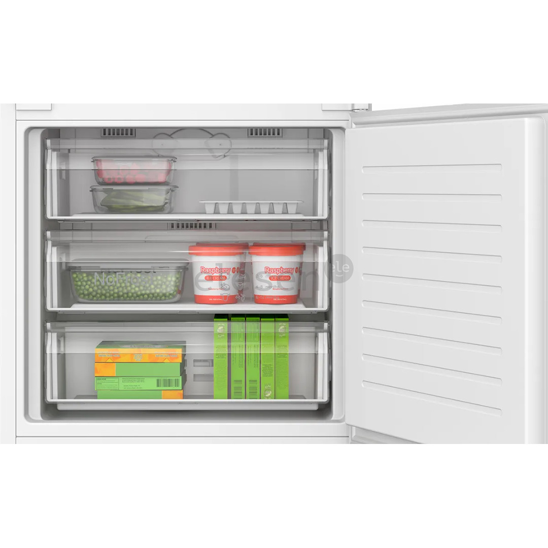 Bosch Series 2, NoFrost, 383 л, высота 194 см - Интегрируемый холодильник