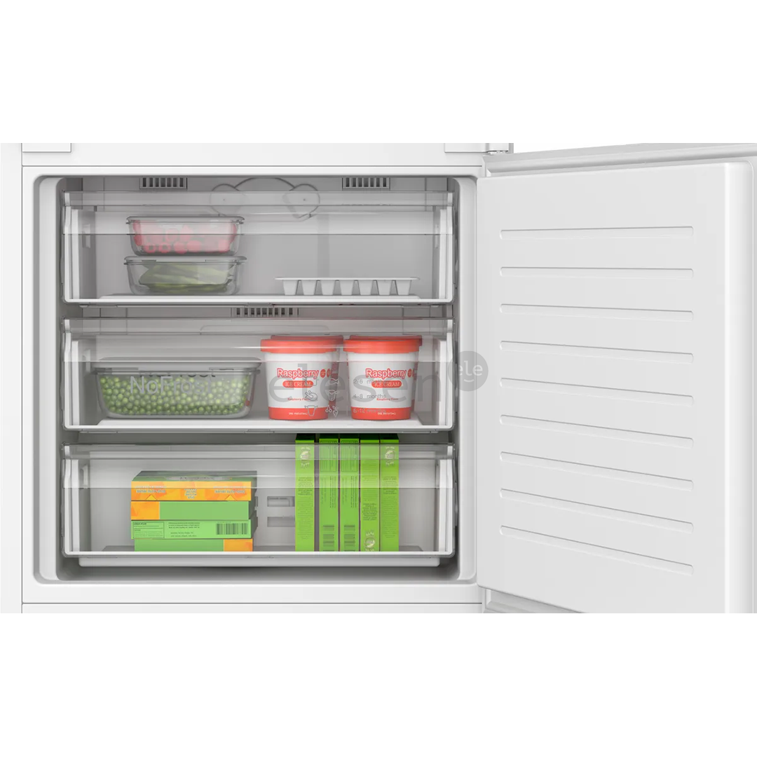 Bosch Seeria 2, NoFrost, 383 л, высота 194 см - Интегрируемый холодильник