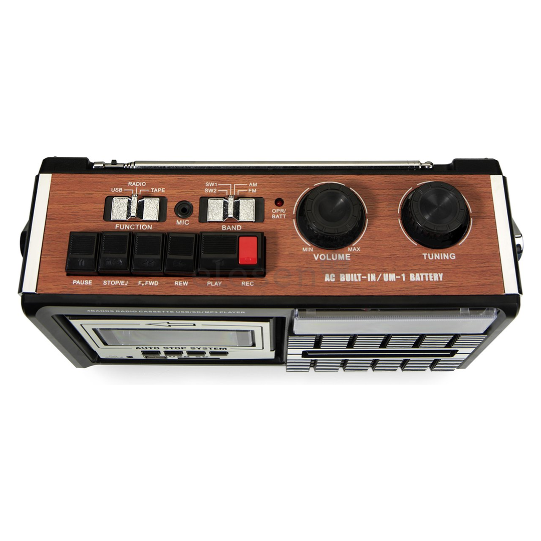 Ricatech PR85, juodas/rudas - Radijas