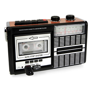 Ricatech PR85, juodas/rudas - Radijas