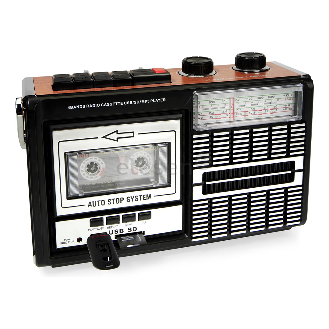 Ricatech PR85, juodas/rudas - Radijas