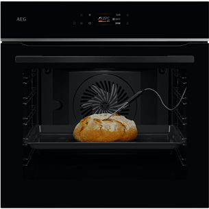 AEG 7000 Series MealAssist, 71 L, pirolizė, juoda - Įmontuojama orkaitė TE7PB63ZAB