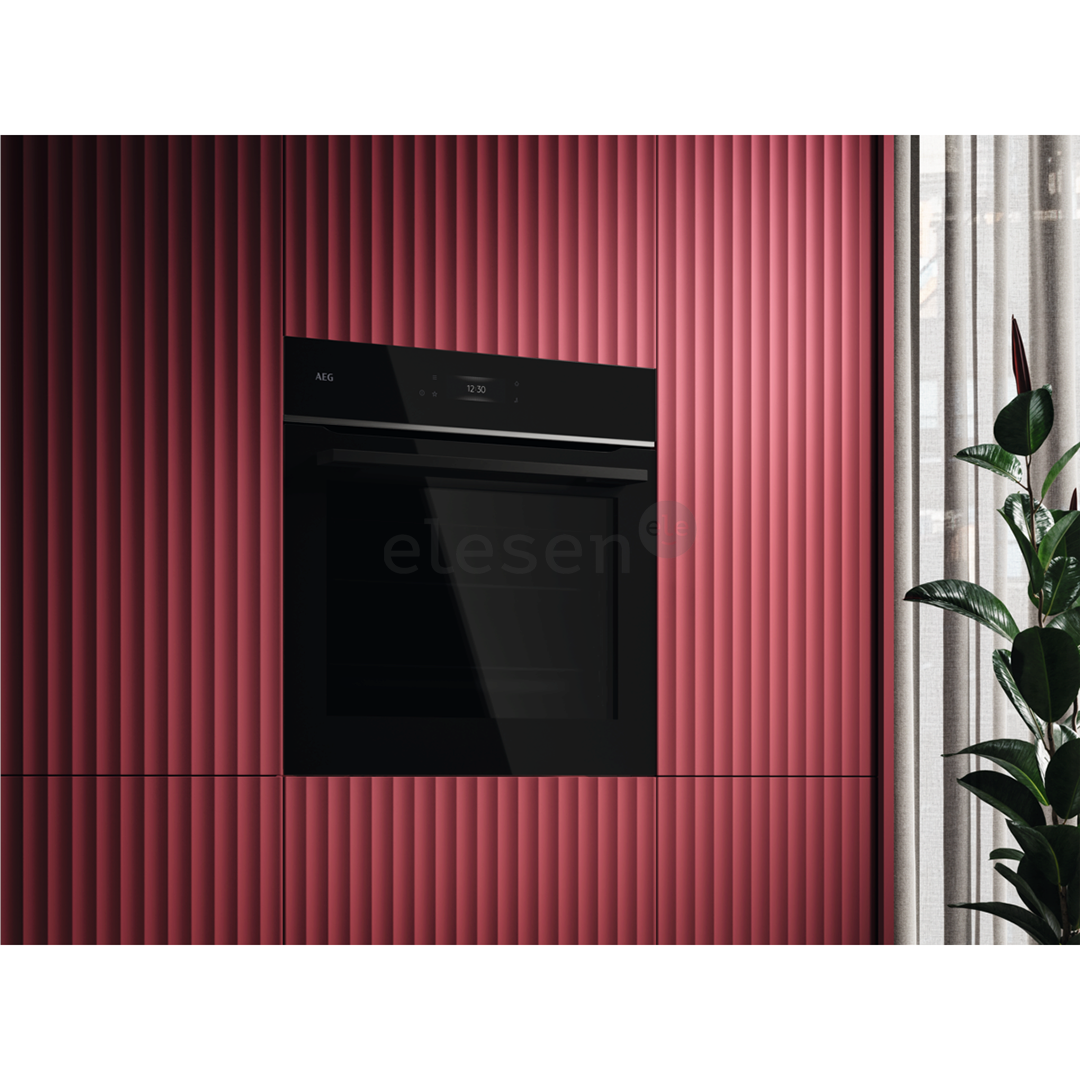 AEG 7000 Series MealAssist, 71 L, pirolizė, juoda - Įmontuojama orkaitė