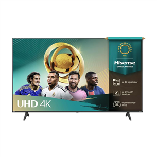 Hisense A6Q, 43'', 4K UHD, LED LCD, black - TV 43A6Q