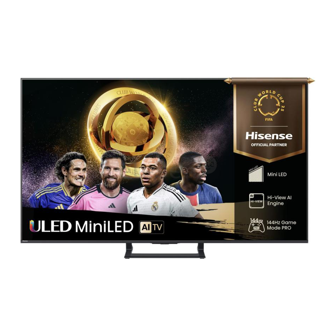 Hisense E8Q, 55'', 4K UHD, ULED, Mini LED, juodas - Televizorius