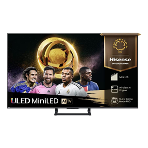 Hisense E8Q, 65'', 4K UHD, ULED, Mini LED, juodas - Televizorius 65E8Q