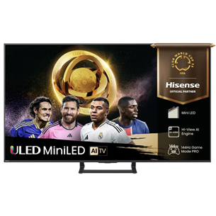 Hisense E8Q, 75'', 4K UHD, ULED, Mini LED, juodas - Televizorius 75E8Q