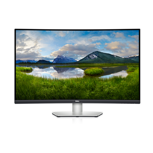 Dell S3221QSA, 32'', 4K UHD, VA, lenktas, sidabro spalvos - Monitorius S3221QSA