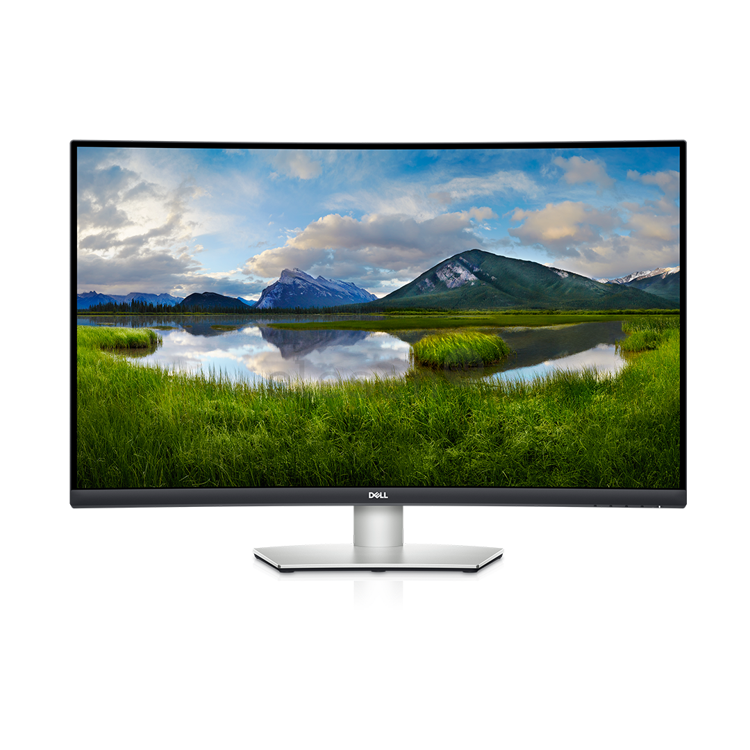 Dell S3221QSA, 32'', 4K UHD, VA, curved, silver - Monitor