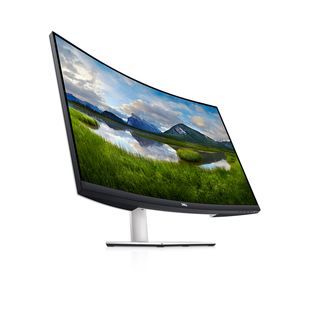 Dell S3221QSA, 32'', 4K UHD, VA, curved, silver - Monitor