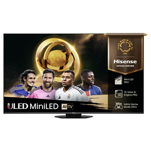 Hisense U8Q, 55'', 4K UHD, ULED, Mini LED, juodas - Televizorius 55U8Q