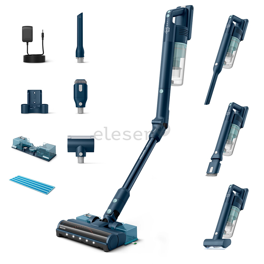 Philips 5000 Series Flex, mėlynas - Belaidis dulkių siurblys