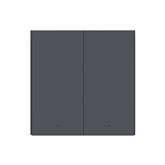 Aqara Smart Wall Switch H1, no neutral, double rocker, gray - Smart wall switch