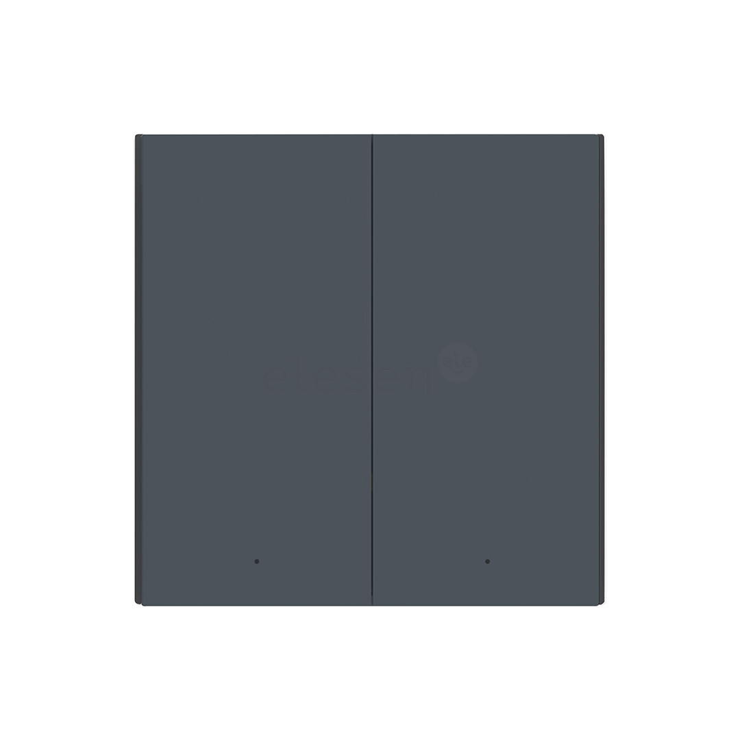 Aqara Smart Wall Switch H1, без нейтрали, 2 клавиши, серый - Умный выключатель