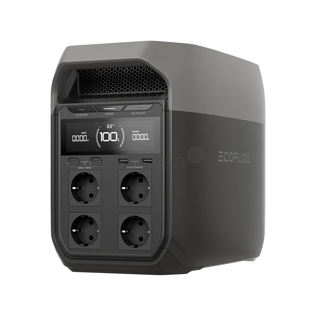 EcoFlow Delta 3, 1024 Wh, pilkas - Maitinimo šaltinis