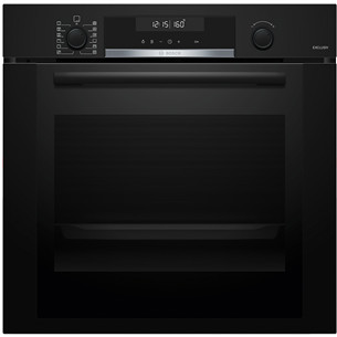 Bosch, 71 L, pirolizė, juoda - Įmontuojama orkaitė HBG378AB3