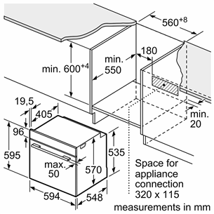 Bosch, 71 L, pirolizė, juoda - Įmontuojama orkaitė