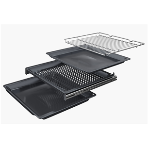 Bosch, 71 L, pirolizė, juoda - Įmontuojama orkaitė