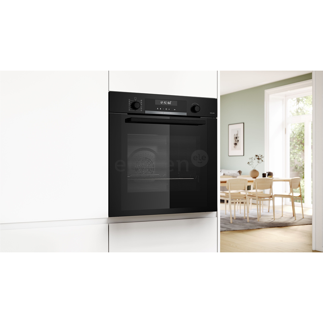 Bosch, 71 L, pirolizė, juoda - Įmontuojama orkaitė