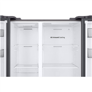 Samsung, NoFrost, 583 L, aukštis 178 cm, sidabro spalvos - SBS šaldytuvas