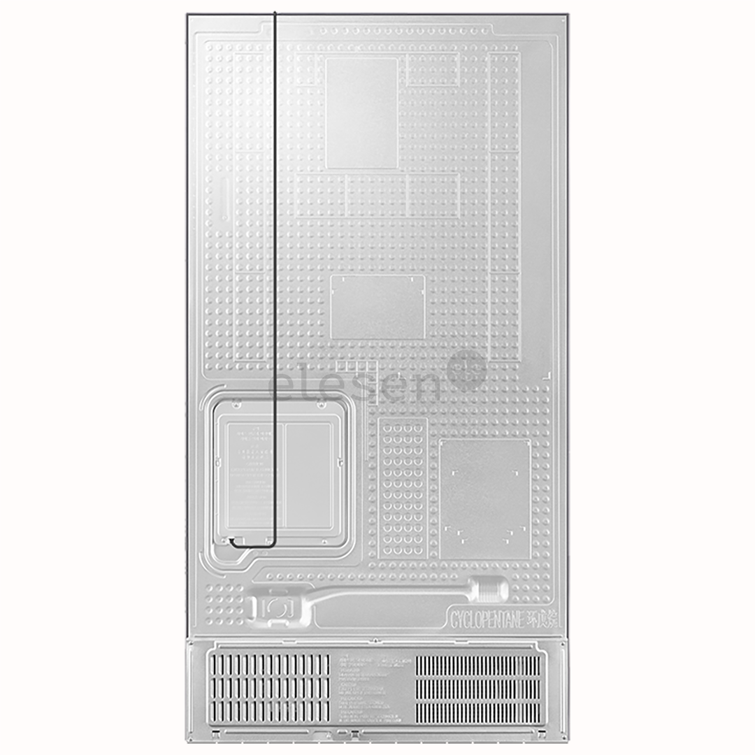 Samsung, NoFrost, 583 L, height 178 cm, silver - SBS refrigerator