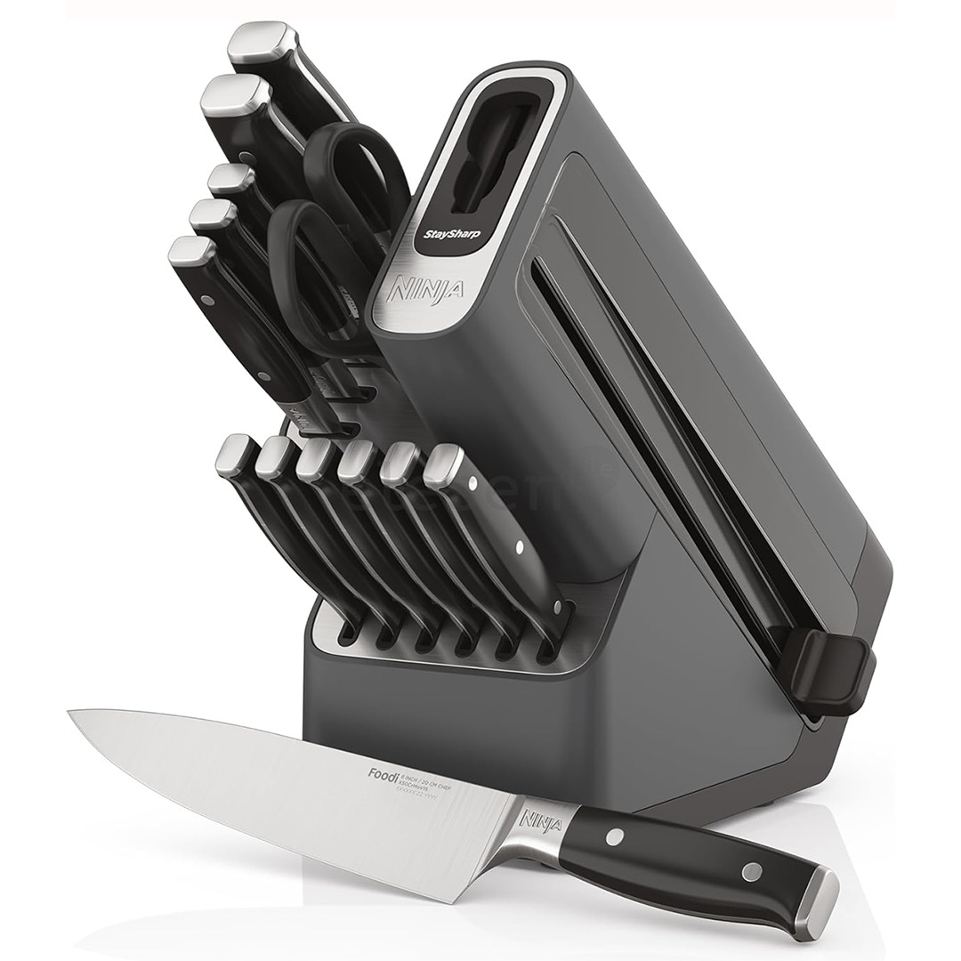 Ninja Foodi StaySharp, 14-piece set - Knife block with integrated sharpener
