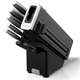 Ninja StaySharp, 6 dalių, nerūdijančio plieno/juodas - Peilių rinkinys su stovu K62006EUUK