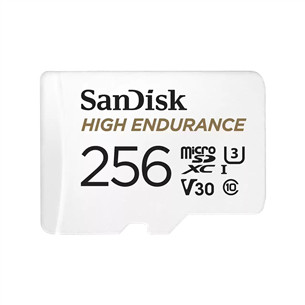 SanDisk High Endurance, MicroSDXC, 256 GB, balta - Atminties kortelė SDSQQNR6AN-256GR