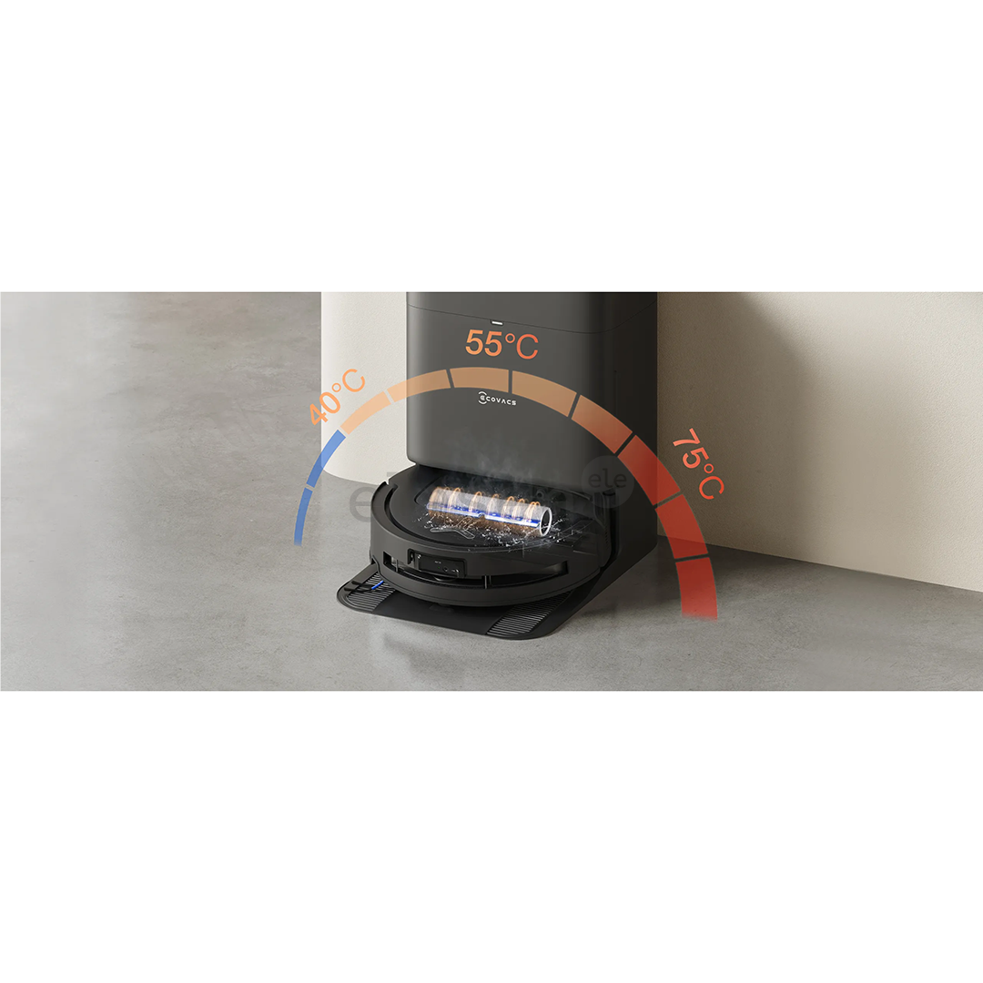 Ecovacs Deebot T80 Omni, wet & dry, juodas - Dulkių siurblys robotas