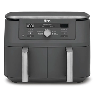 Ninja 6-in-1 Dual Zone, 9.5 L, 2470 W, tamsiai pilka - Karšto oro gruzdintuvė DZ400EU