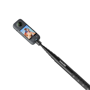 Insta360 114cm Invisible Selfie Stick, juodas - Kameros laikiklis