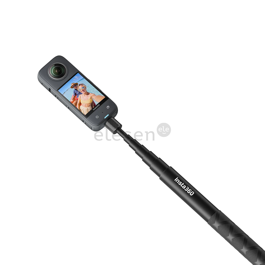 Insta360 114cm Invisible Selfie Stick, juodas - Kameros laikiklis