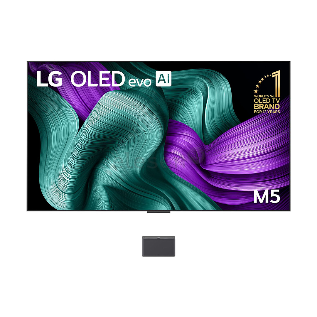 LG Signature OLED Evo AI M5, 83'', 4K UHD, OLED, black - TV