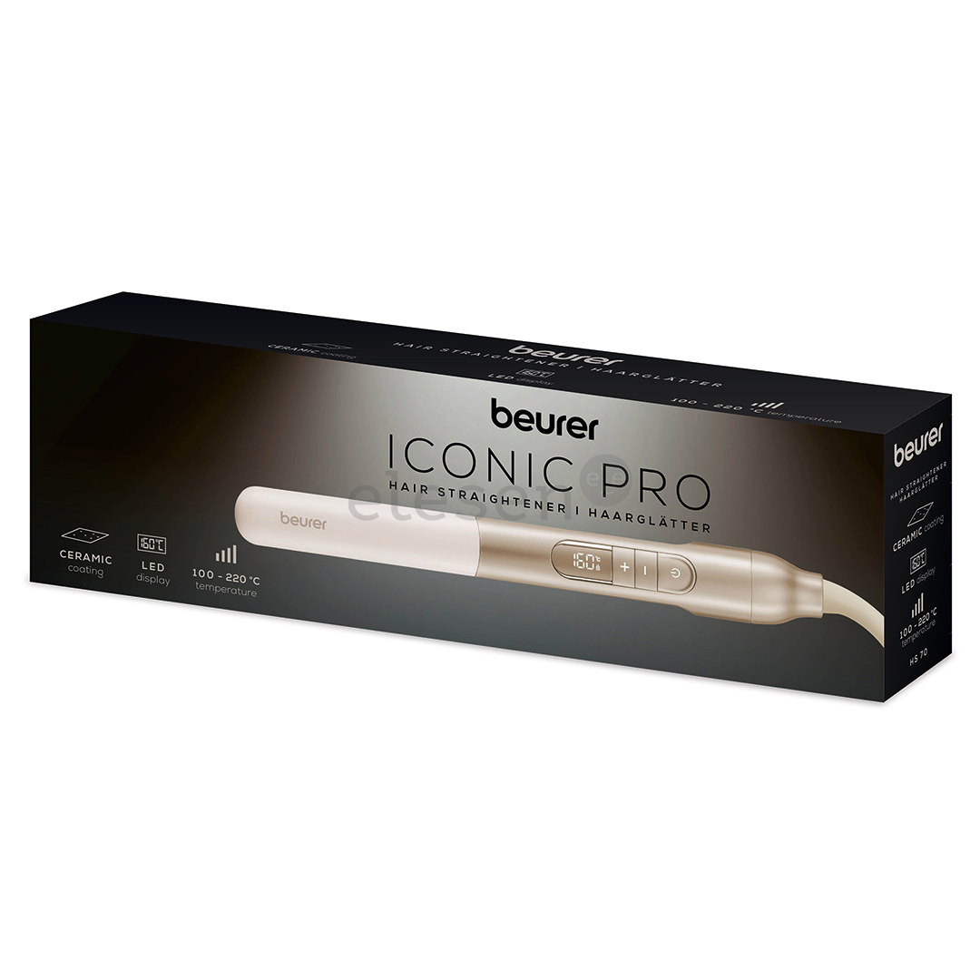 Beurer Iconic Pro, бежевый - Щипцы для выпрямления волос