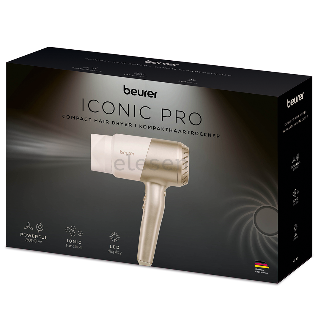 Beurer Iconic Pro, 2000 Вт, бежевый - Фен