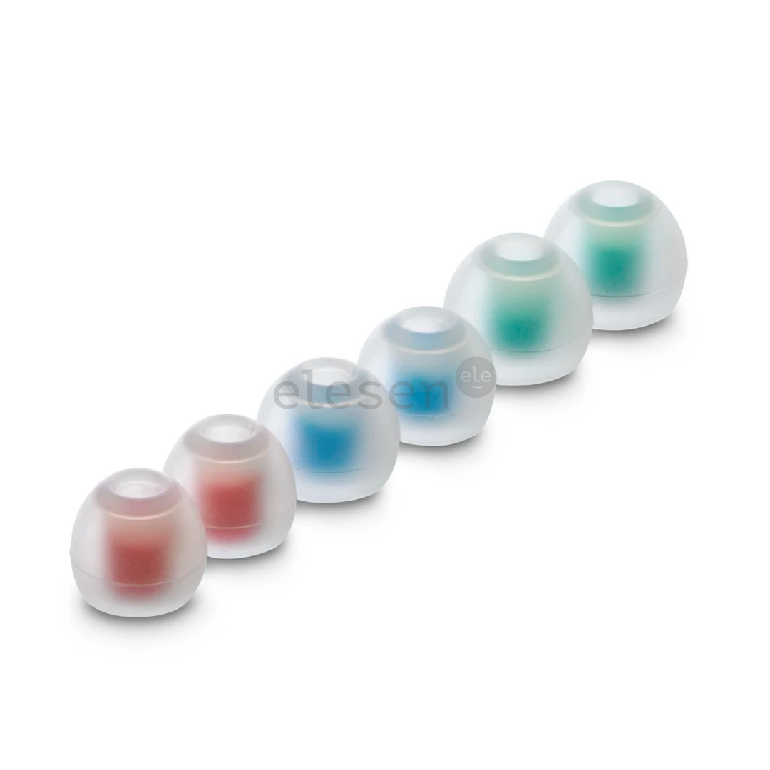 Hama Silicone Replacement Ear Pads, 6 pc, transparent - Earphone pads