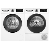 Bosch, 9 kg + 9 kg - Washing machine + Clothes dryer