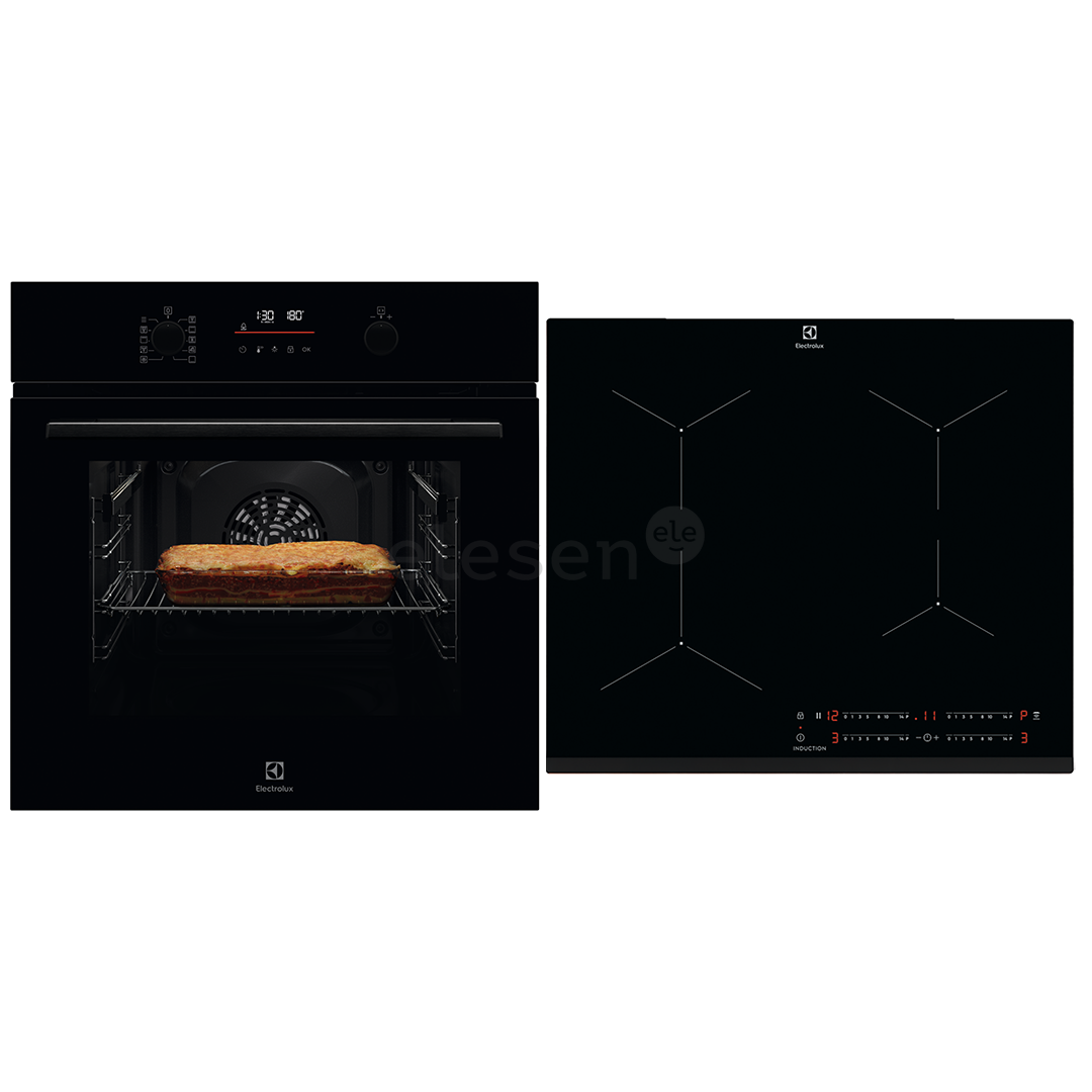 Electrolux, 65 L - Įmontuojama orkaitė + indukcinė kaitlentė