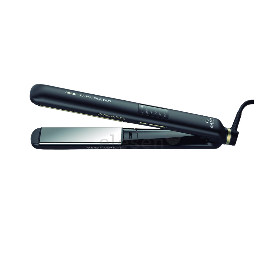 Щипцы для выпрямления волос GA.MA Gold Led Dual Plates