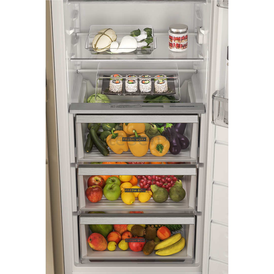 Whirlpool, 306 L, aukštis 177 cm - Įmontuojamas šaldytuvas